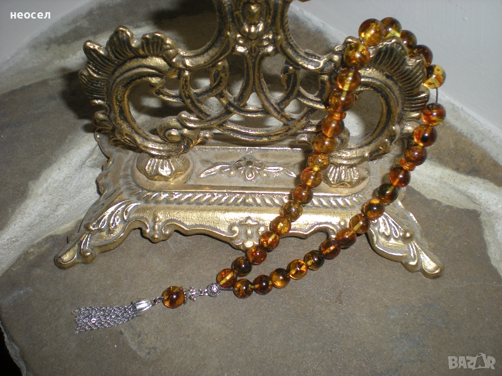 Кехлибарена броеница от балтийски кехлибар, снимка 1