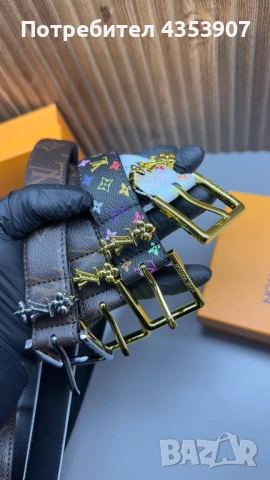LOUIS VUITTON дамски колан  ЕСТЕСТВЕНА КОЖА, снимка 9 - Колани - 53520372