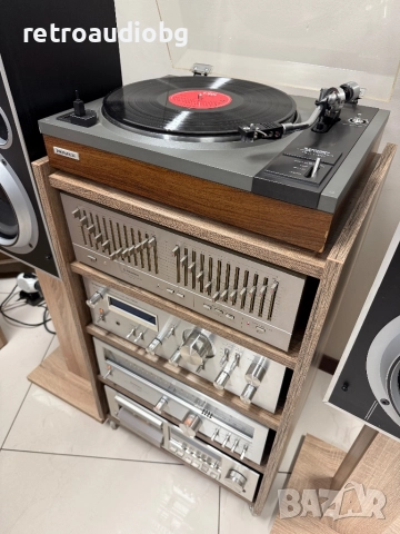 🔊ТОП ретро аудио сет PIONEER синя серия + рак шкаф, тонколони и еквалайзер🔉, снимка 3 - Аудиосистеми - 52557569