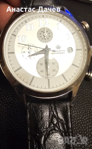 KING QWARTZ - CHRONOGRAPH , снимка 4 - Мъжки - 53585385