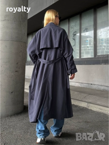 Дамски Дълъг Тренч, снимка 3 - Якета - 52221496