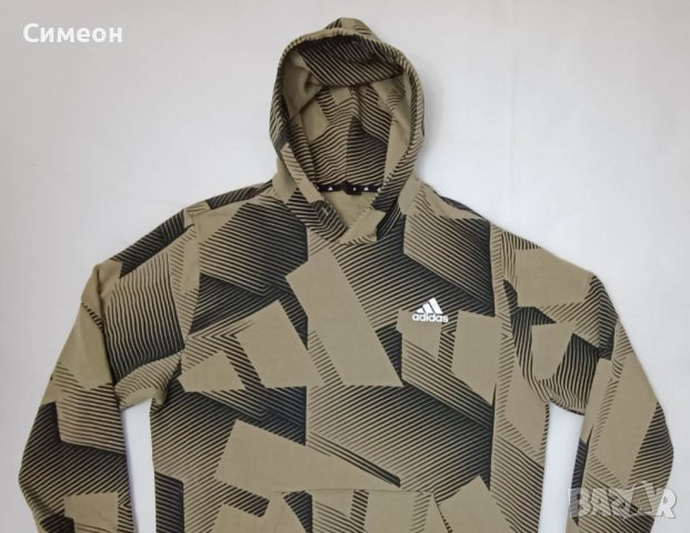 Adidas Sportswear Graphic Hoodie оригинално горнище L Адидас суичър, снимка 2 - Спортни дрехи, екипи - 39380998