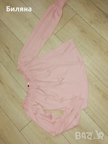 Розова блуза H&M, снимка 2 - Блузи с дълъг ръкав и пуловери - 51556002
