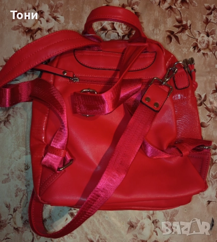 PAOLO BOCELLI Оригинал Нова Кожена Дамска Раница , снимка 9 - Чанти - 52418686