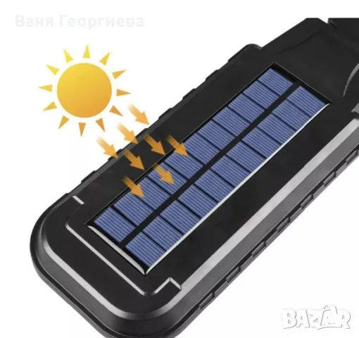 Супер Ярка Соларна Водоустойчива Соларна Лампа T-210A 60 LED, снимка 2 - Външни лампи - 49376497