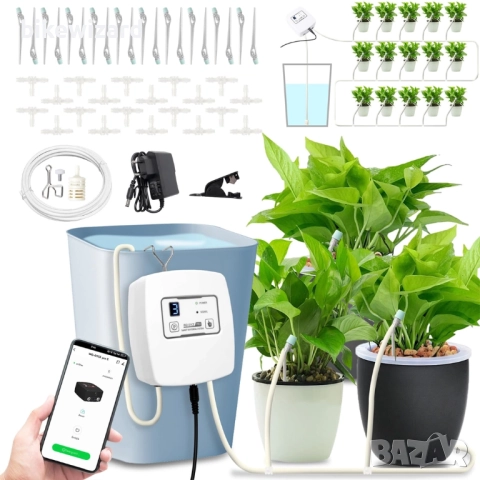 WIFI автоматична система за капково напояване на закрито НОВО