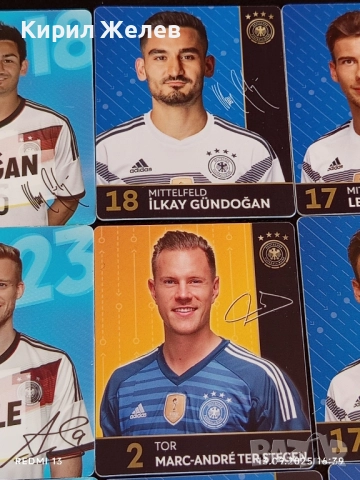 Колекционерски картички на футболисти ИЛКАИ ГЮНДОГАН,МАРК АНДРЕ ТЕР СТЕГЕН,ЛИОН ГОРЕТЗКА 51011, снимка 3 - Колекции - 51702277