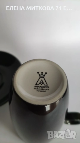 *Anna Burg* Германия два двойни сета-за кафе и за чай- в черно и бяло, снимка 4 - Чаши - 53181079