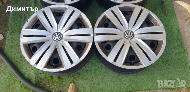 Оригинални немски железни джанти 16 цола 5х112 с тасове за Фолксваген. , снимка 8 - Гуми и джанти - 52420516