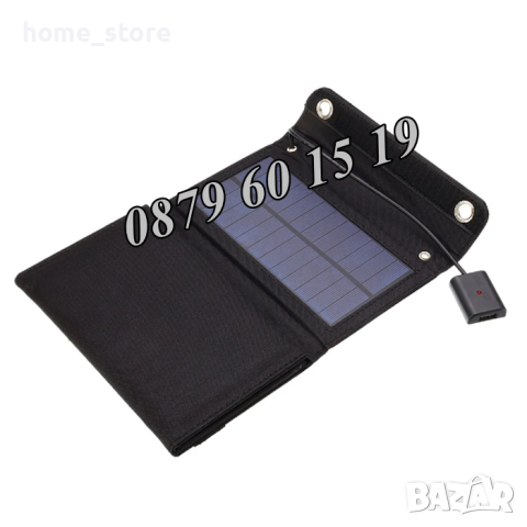 Мини сгъваеми соларни панели 21W с кабел с 3 изхода, снимка 2 - Други - 44890869