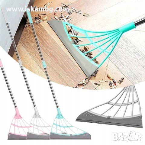 Силиконова метла за мокро и сухо почистване - КОД 3855, снимка 2 - Други стоки за дома - 40015567