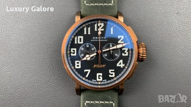 Мъжки часовник ZENITH Pilot Type 20 Extra Special Chronograph с aвтоматичен механизъм, снимка 2 - Мъжки - 38842931