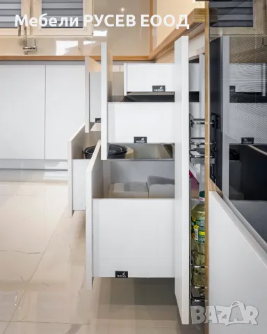 Изработка на кухни и мебели по поръчка-МЕБЕЛИ РУСЕВ ЕООД, снимка 13 - Кухни - 47467937
