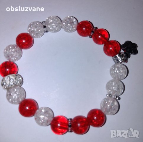 Гривна в червено и бяло 💥, снимка 1