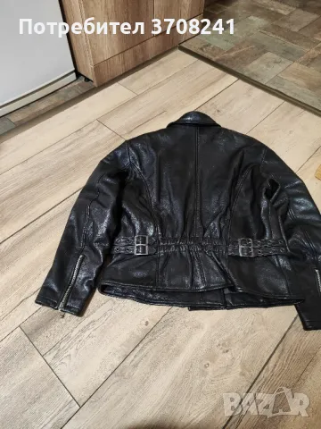 мъжко кожено мото яке, снимка 2 - Якета - 47959537