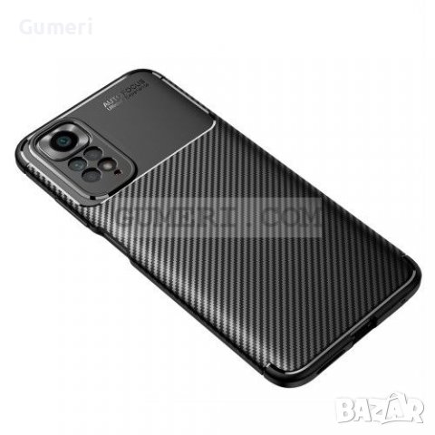 Xiaomi Poco M4 Pro Противоударен Гръб Със Защита За Задната Камера -Карбон, снимка 2 - Калъфи, кейсове - 36998515