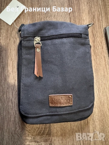 Нова Малка чантичка през рамо Ranboo – компактна мъжка/дамска чанта, ежедневна, с цип