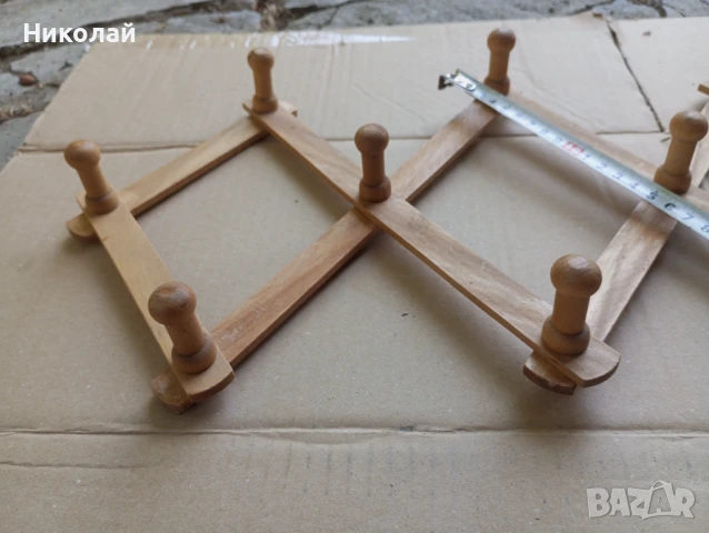 Ретро дървена закачалка , снимка 5 - Закачалки - 51094470