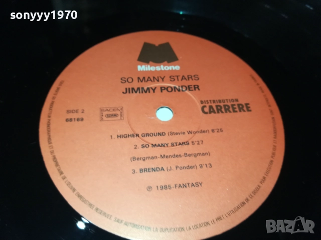 JIMMY PONDER-ВНОС ENGLAND 1011251902, снимка 5 - Грамофонни плочи - 52367558