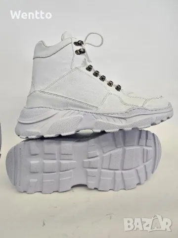 Мъжки боти - Бели, снимка 5 - Ежедневни обувки - 48861442