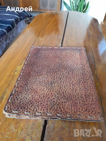 Стара кожена папка #19, снимка 4 - Други ценни предмети - 43300727