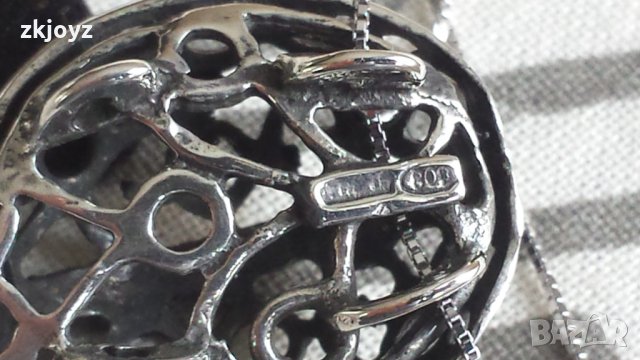 СРЕБЪРНА ВИСУЛКА КАЛИНКА 8.54 грама/ МАРКИРАНА, снимка 6 - Колиета, медальони, синджири - 35214104