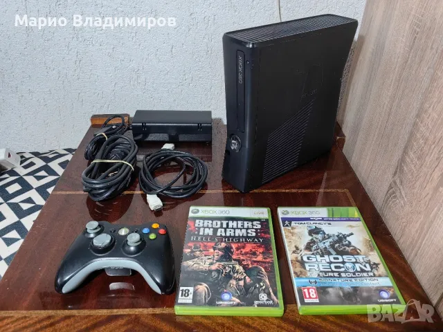 Xbox 360 s пълен комплект , снимка 2 - Xbox конзоли - 49697526