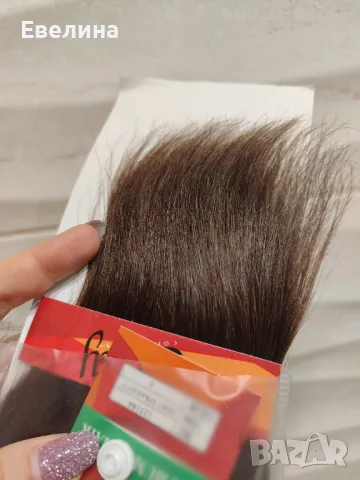 Естествена коса за удължаване 20.5 см на марка The Sassy Collection (Далас, Америка), снимка 4 - Други - 48736276