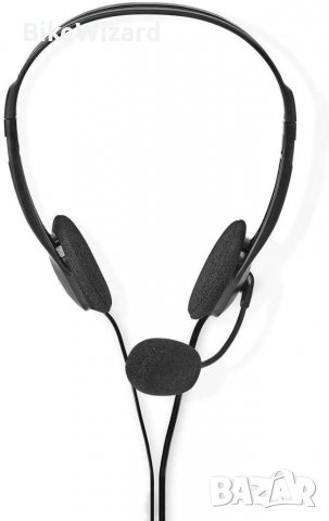 Nedis 3,5 мм компютърни слушалки с микрофон НОВИ, снимка 2 - Слушалки за компютър - 37501911