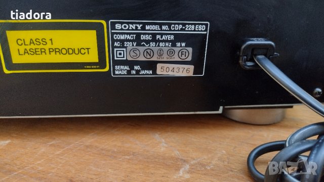 Sony CDP-228ESD CD player, снимка 9 - Ресийвъри, усилватели, смесителни пултове - 40567764