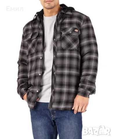 Мъжко яке Dickies Fleece Flannel Jacket, Размер M, снимка 1 - Якета - 48669463