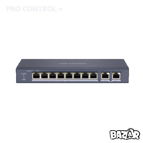 Продавам POE SWITCH HIKVISION DS-3E0310P-E/M, 100MB, 60W, 8+2P, снимка 1 - Суичове - 43853004