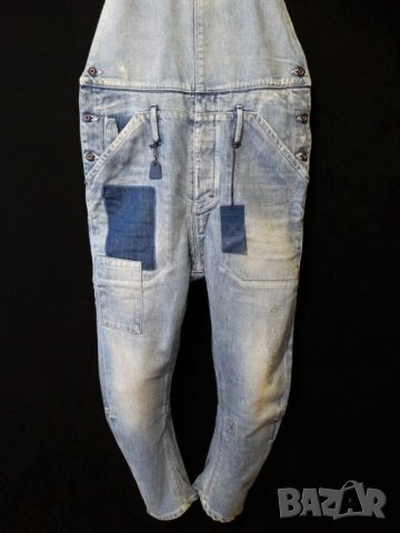 НОВ! G-star Raw Essentials Hank Salopette New York Дамски Гащеризон Размер W27 (М), снимка 3 - Гащеризони - 37156903