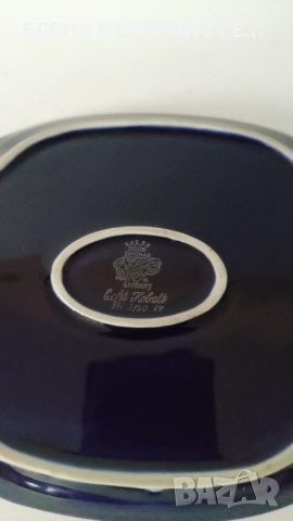 Порцеланов тоалетен/декоративен комплект от Илменау Порцелан,Германия, снимка 6 - Антикварни и старинни предмети - 52092726