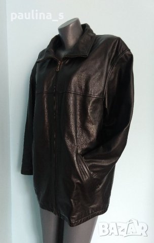 Унисекс яке  с падащи ръкави "H&M" / естествена кожа, голям размер / яке от естествена кожа , снимка 2 - Якета - 40689602