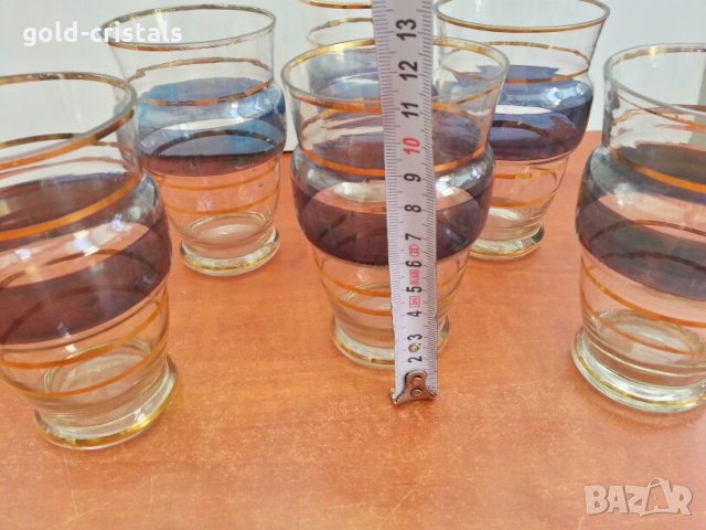 стари стъклени чаши за вода и вино бира, снимка 7 - Антикварни и старинни предмети - 26627447
