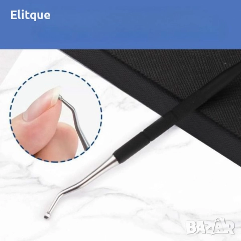 Професионален комплект за поддръжка на нокти – 5 части от неръждаема стомана, снимка 7 - Други - 52853040