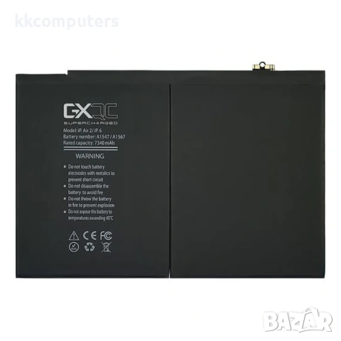 Батерия GXQC Supercharged за APPLE iPad Air/ iPad 9.7 2017/ iPad 5/ 6/ 7/ 8/ 9 (A1474/ A1475/ A1476/