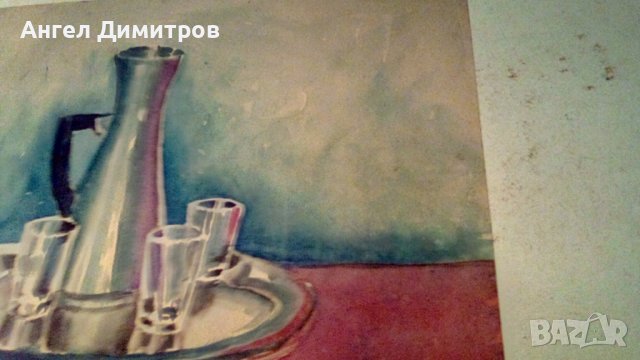 Ангел Ботев картина акварел 1948 г, снимка 6 - Картини - 38970545