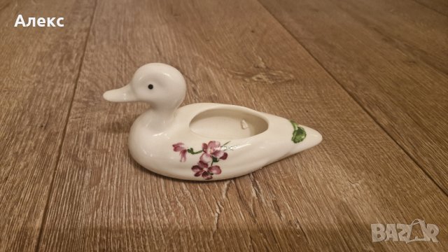 Порцеланово пате– вазичка., снимка 3 - Декорация за дома - 43794429