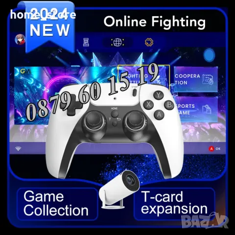 Безжична конзола XY01, 10 000+ игри, Два безжични джойстика, 4K HD, снимка 2 - Други игри и конзоли - 48330195