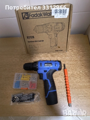 Чисто нова бормашина с батерия FADAKWALT 12V, снимка 2 - Бормашини - 52060040