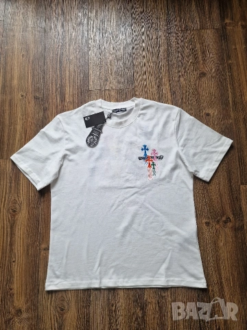 Страхотна мъжка тениска CHROME HEART Размер S M L XL 2XL 