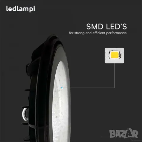 LED Индустриална Камбана 200W IP65 17000Lm, снимка 2 - Други - 47666436