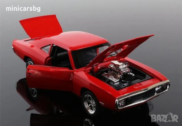 Метални колички: 1970 Dodge Charger R/T Muscle (Fast & Furious), снимка 10 - Колекции - 50469826