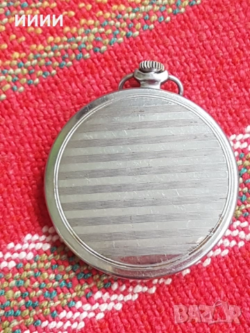 Джобен часовник Молния 1955г, снимка 2 - Антикварни и старинни предмети - 53190409