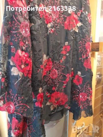 Красива официална блуза коприна с подплата , снимка 2 - Блузи с дълъг ръкав и пуловери - 51856541