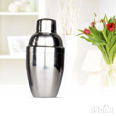 Стоманен шейкър за напитки, 250 мл