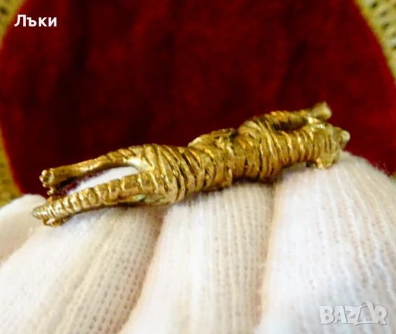 Бронзов медальон,фигура Тигър. , снимка 5 - Колиета, медальони, синджири - 50594508