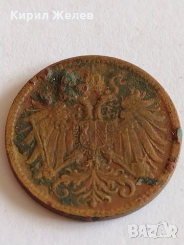 Рядка монета 2 кройцера 1912 година Франц Йозеф 3.14гр. диаметър 1.9см. Австрия - 21200, снимка 6 - Нумизматика и бонистика - 32504307